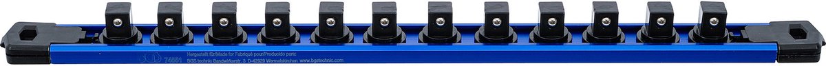 BGS-Houdrails voor 12 dopsleutelinzetstukken magnetisch voor aandrijving 12,5 mm (1/2") - 74551