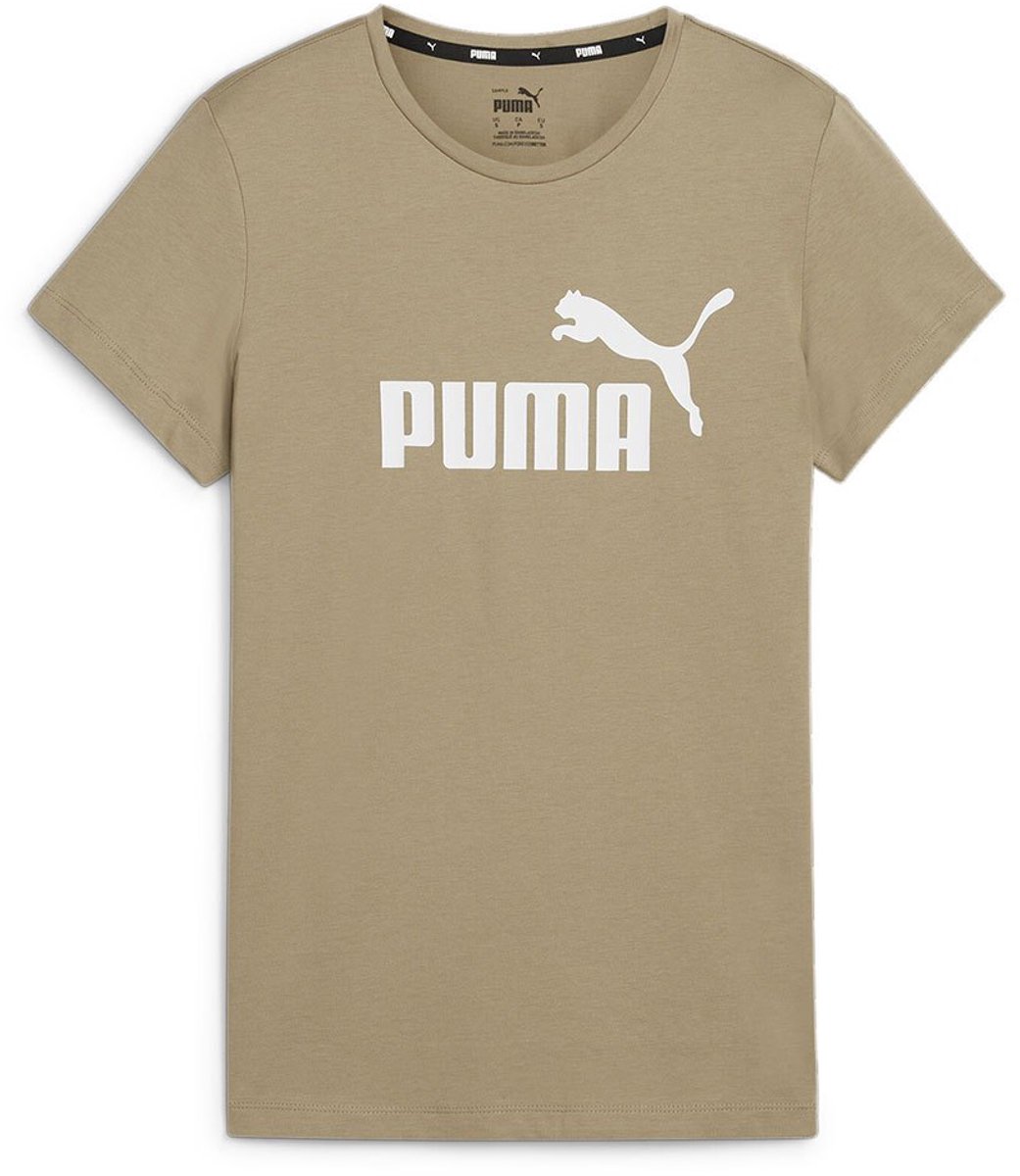 Puma Ess Logo T-shirt Met Korte Mouwen M Vrouw Oak Branch