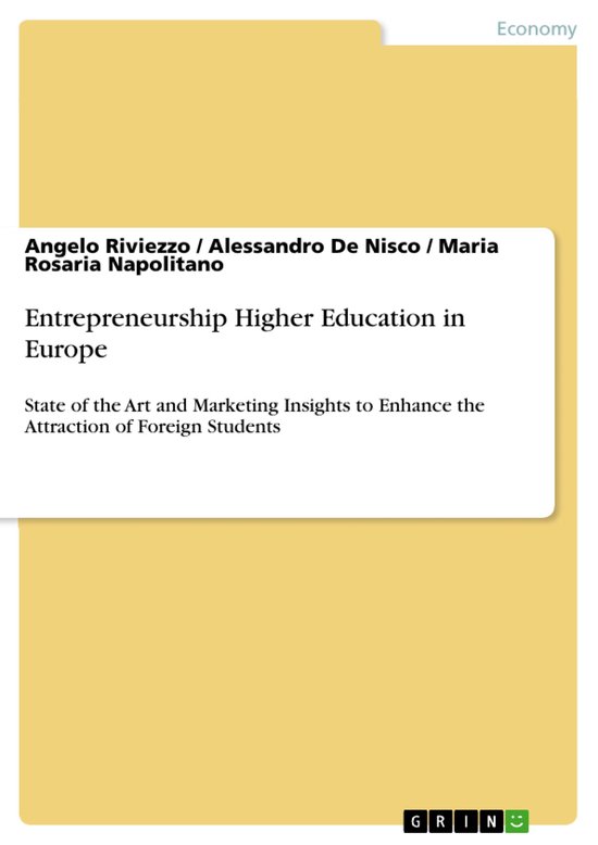 Entrepreneurship Higher Education in Europe - cover
