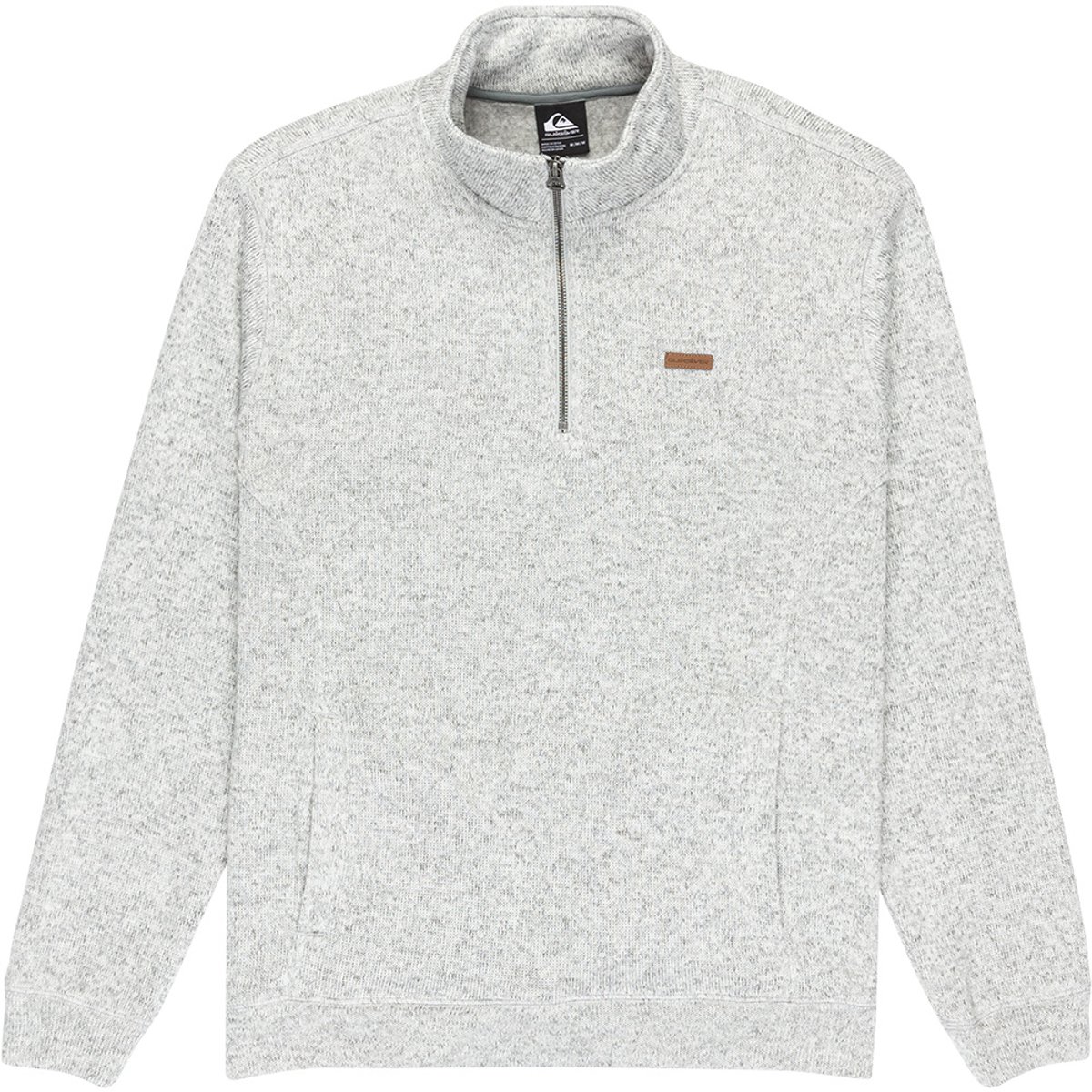 Quiksilver Keller Sweatshirt Met Halve Rits M Man Grijs