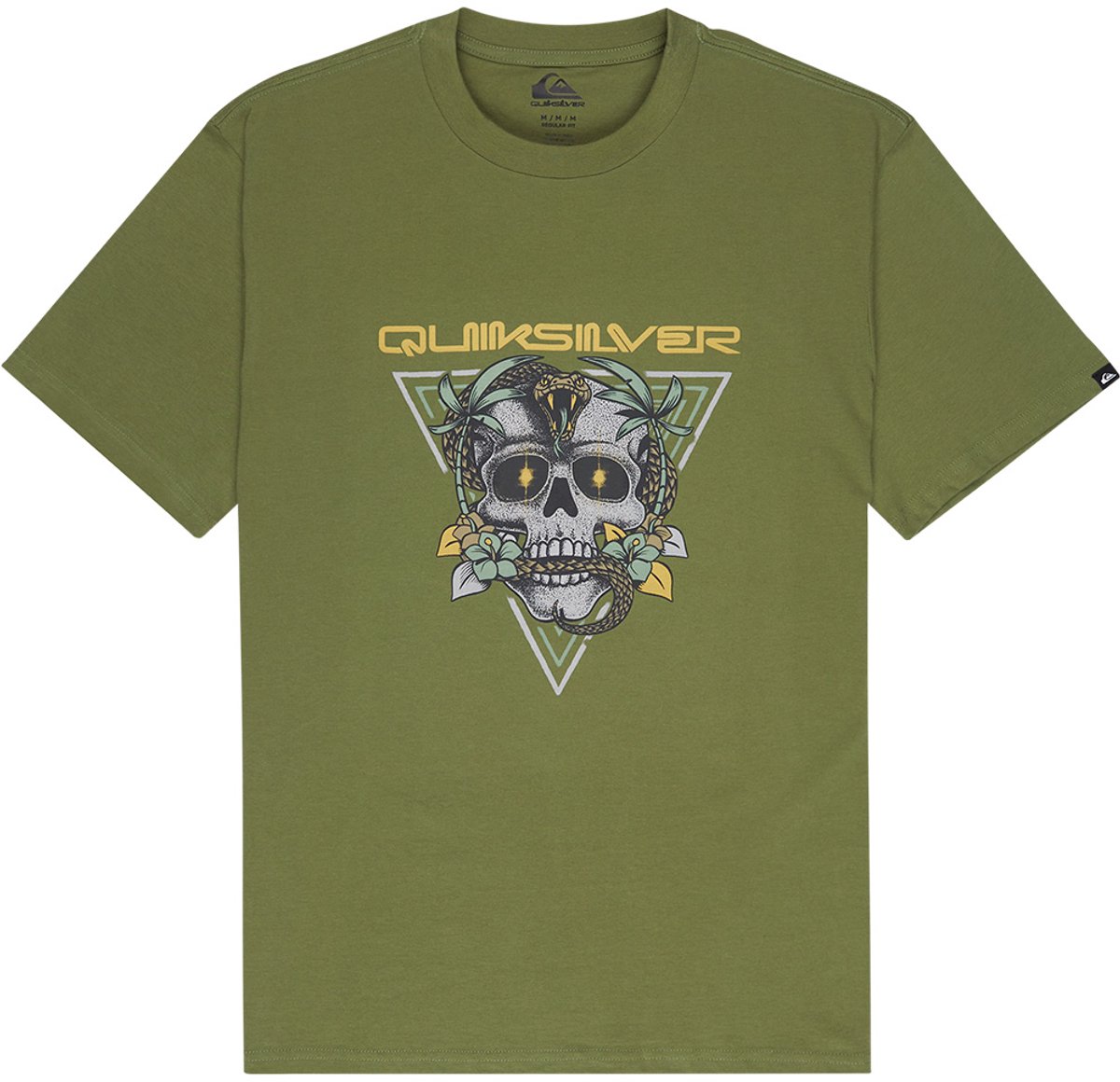 Quiksilver Core Skull T-shirt Met Korte Mouwen M Man Groen