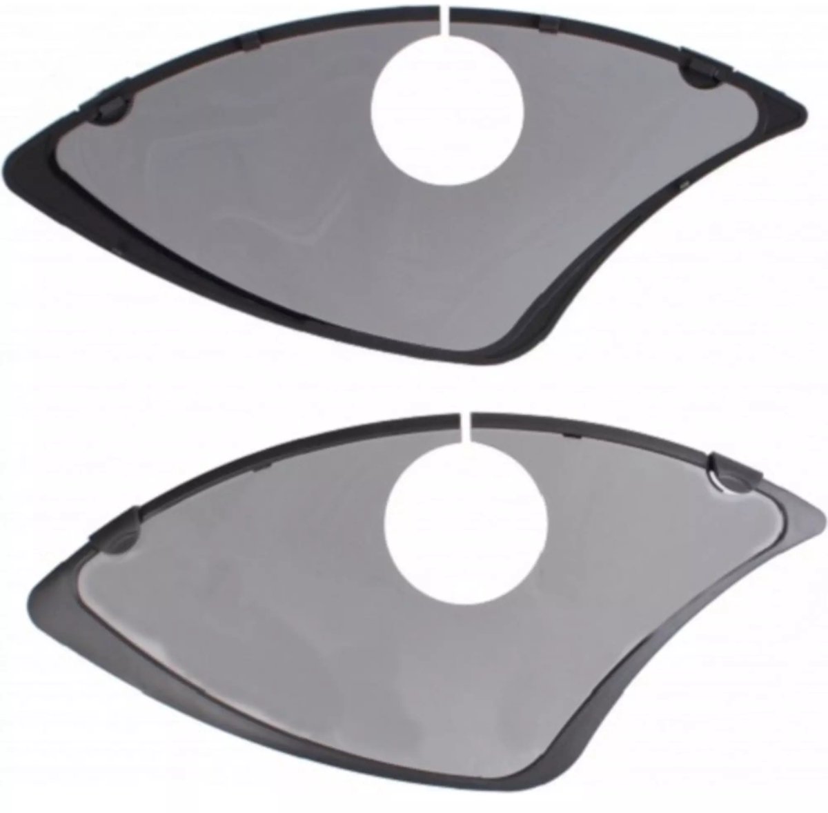 Hesling Jasbeschermers 28 inch - Transparant met grijze rand - Inclusief slotsleuf - Set van 2 stuks