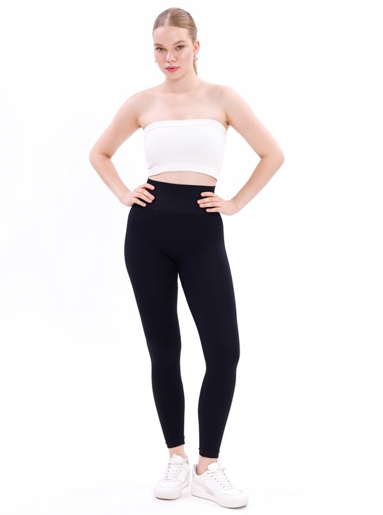 Vrouwen Sportlegging Dames - Yoga Legging Hoge Taille - Sneldrogend, Squat-Proof & Heuplifting - Fitness & Hardlopen - Zwart - S — afbeelding 3