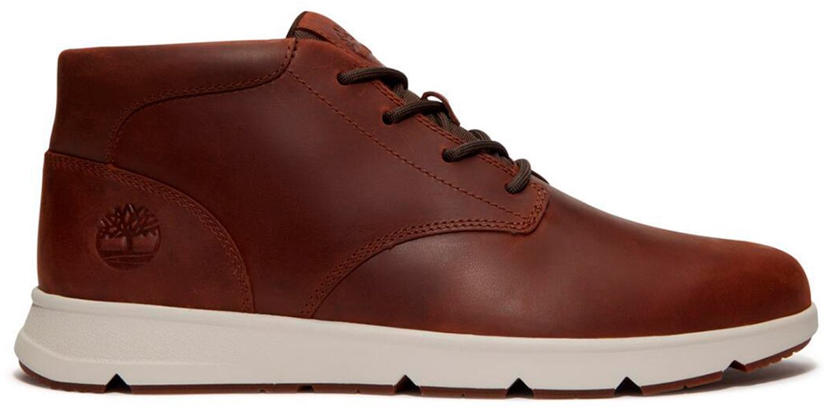 Timberland Parker Street Mid Lace Up Schoenen 1/2 Man Rust Full Grain
