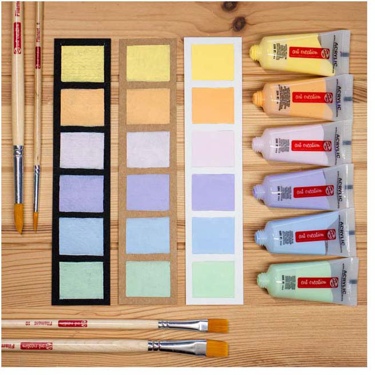 Talens Art Creation Acrylverf set Pastel | 6 x 12 ml — afbeelding 3