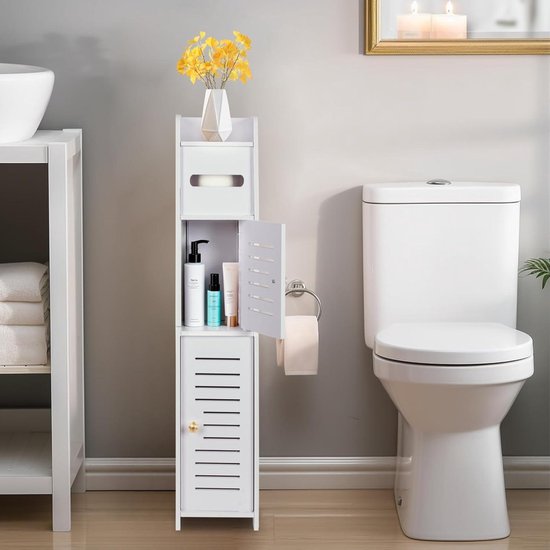 Toiletpapierdispenser voor doprol Quartz Wit