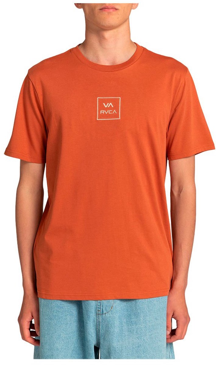 Rvca Small Va All The Way T-shirt Met Korte Mouwen Oranje XL Man