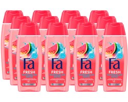 Fa Watermelon Waves Douchegel 12x250ml - Voordeelverpakking