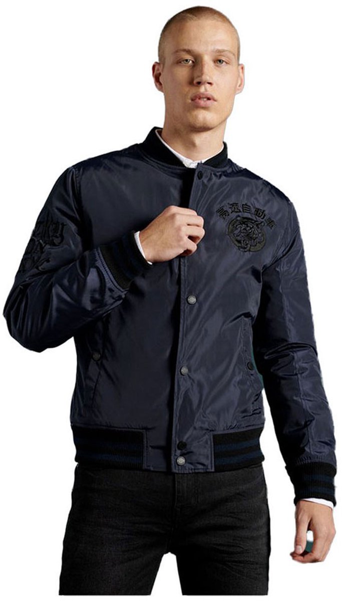 Superdry Blamore Collegiate Bomberjack 2XL Man Blauw