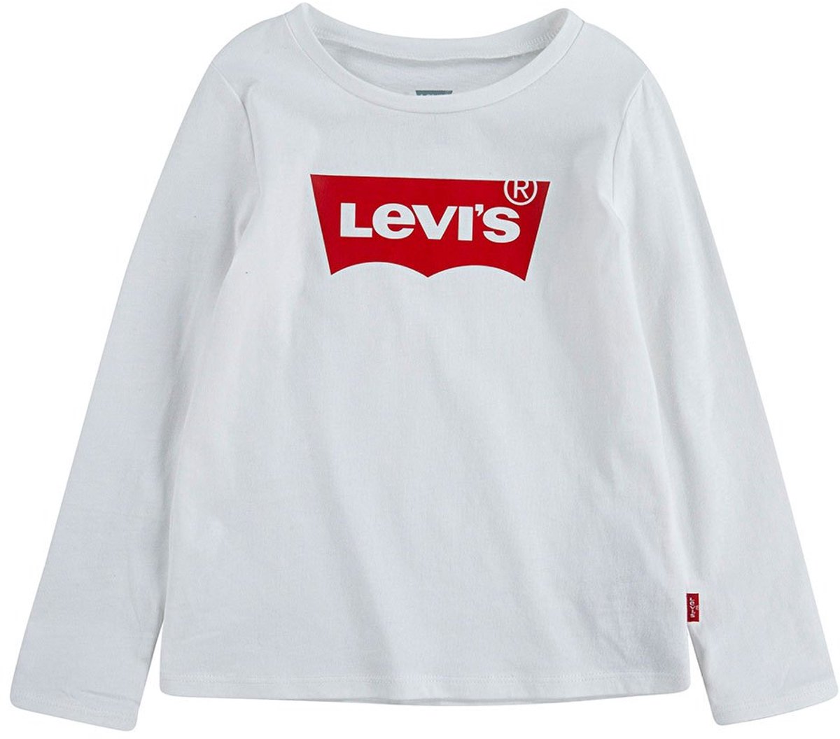 Levi´s ® Kids Batwing T-shirt Met Lange Mouwen 14 Years Jongens Meisjes Wit