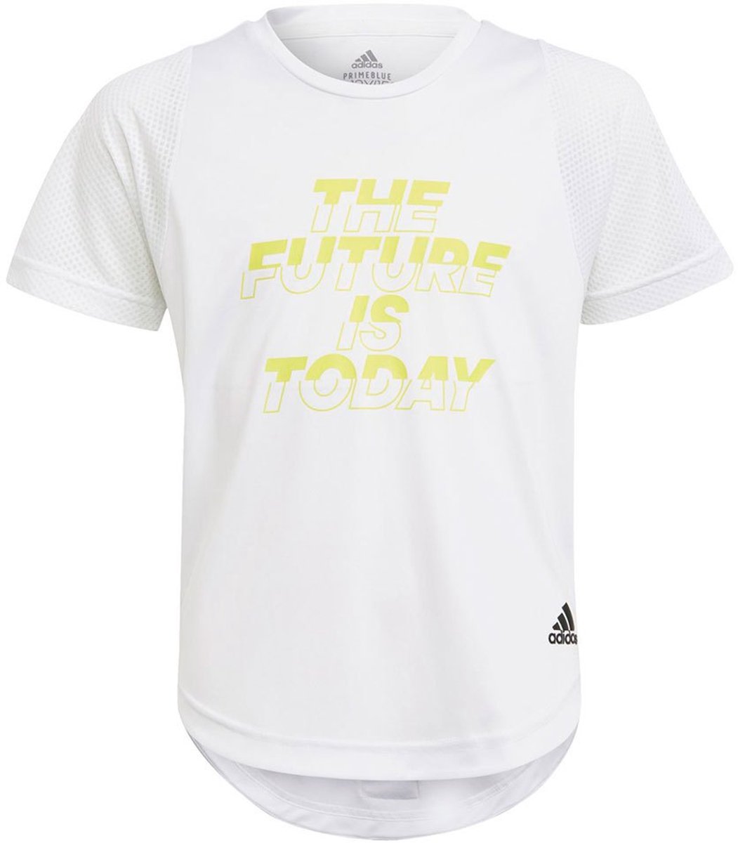 Adidas Xfg Primeblue Aeroready T-shirt Met Korte Mouwen 9-10 Years Meisjes Zwart
