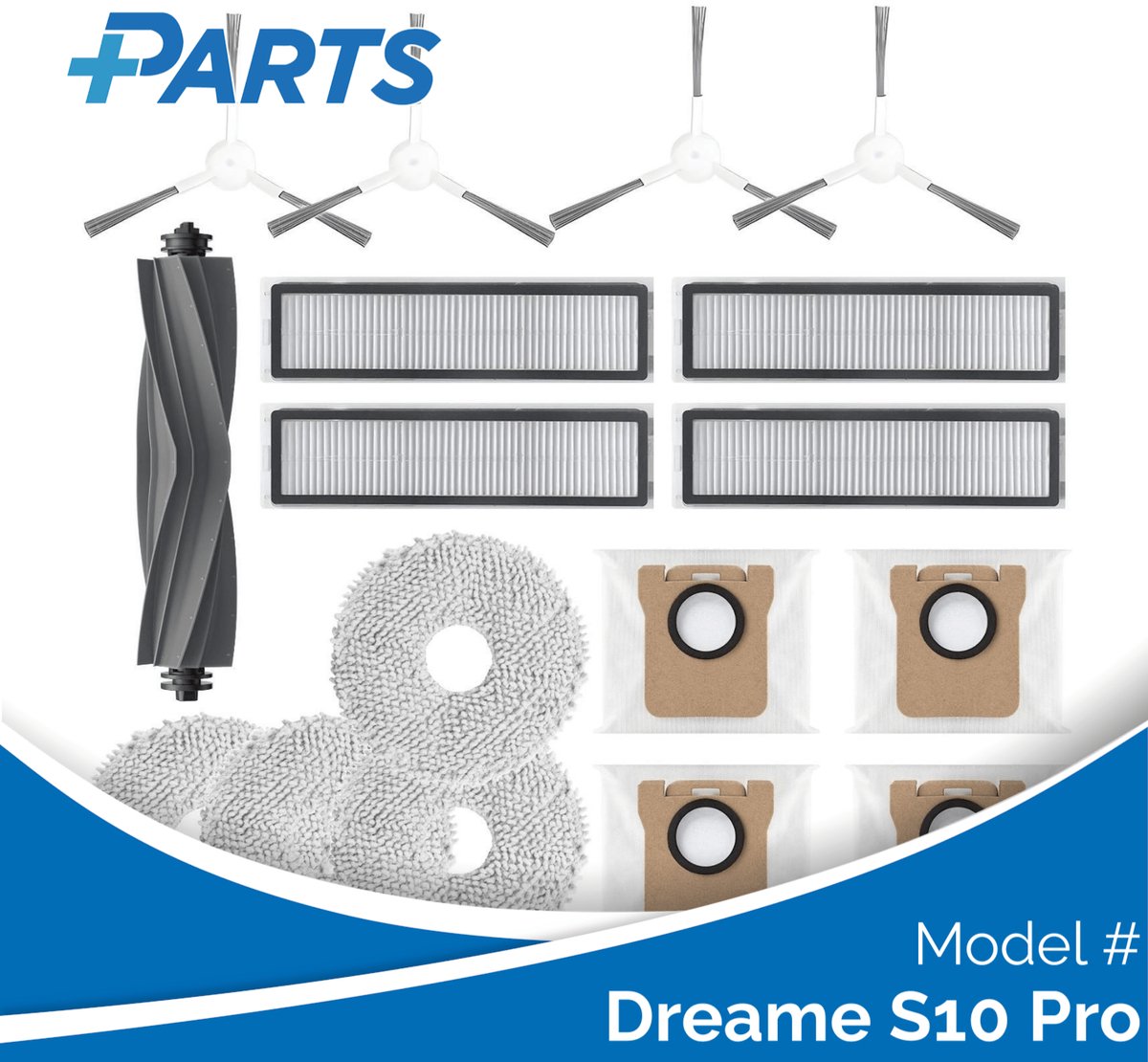 Dreame S10 Pro Onderhoudsset (Plus.Parts® alternatief voor RAK11)