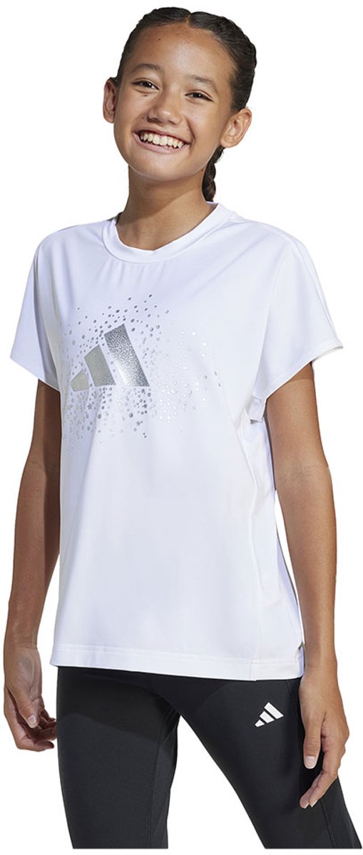 Adidas Winter T-shirt Met Korte Mouwen 13-14 Years Meisje Wit