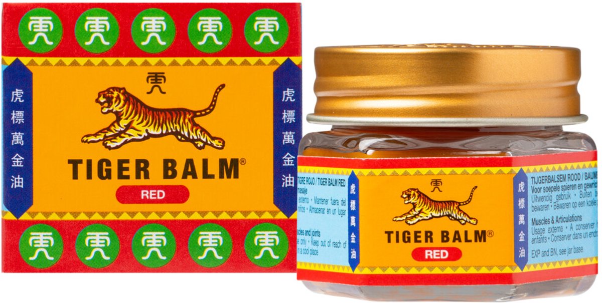 Tijgerbalsem Tiger Balm Rood - 2 x 19 gr - Voordeelverpakking