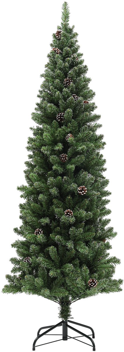 HOMCOM-Kerstboom-70x70x180cm-Kunststof-Groen