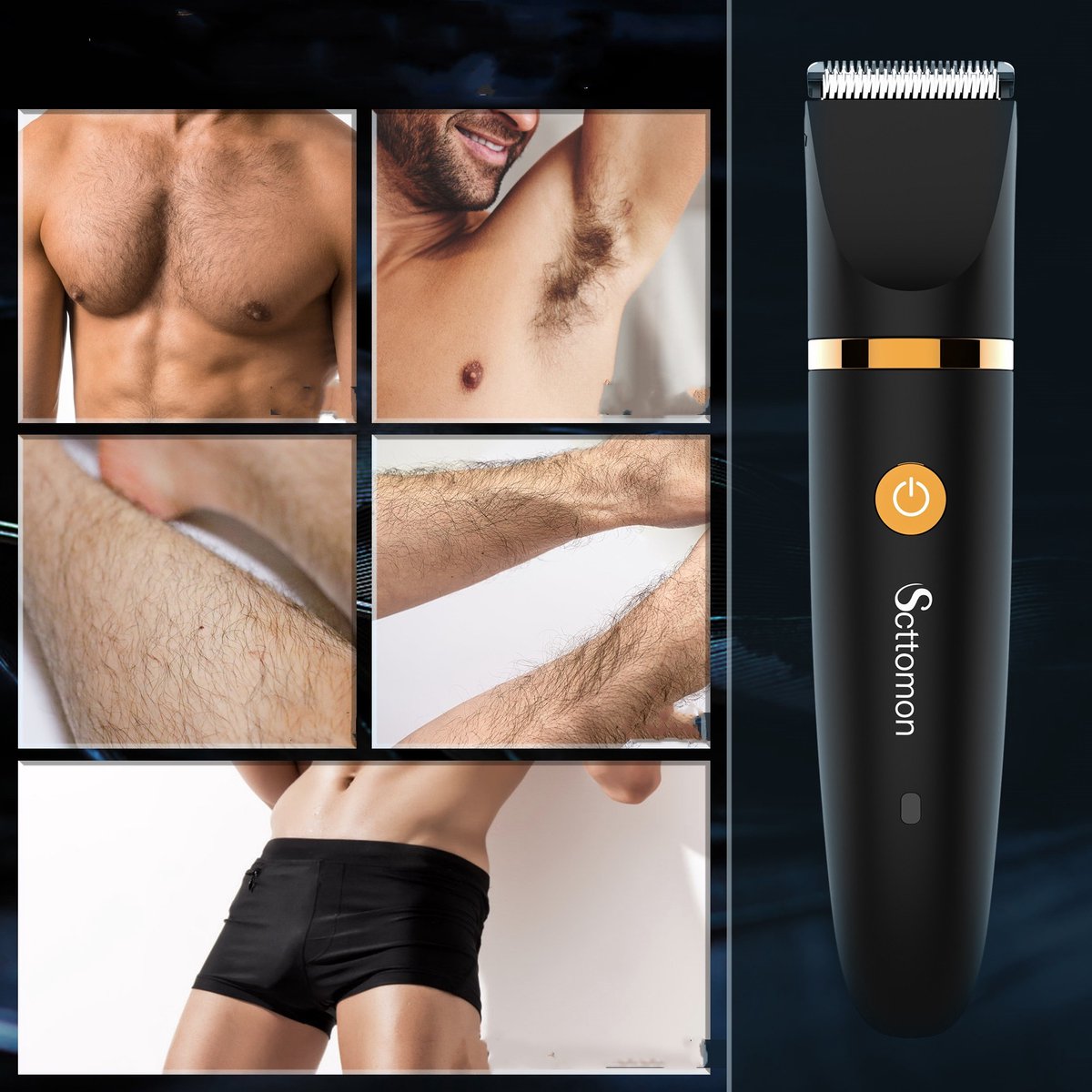 Hatteker Scttomon 3-in-1 Elektrische Heren Trimmer thumbnail 6