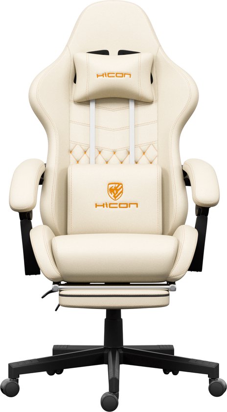HICON® Vittoria Gamingstoel Ergonomisch Wit - Gaming - €99,99