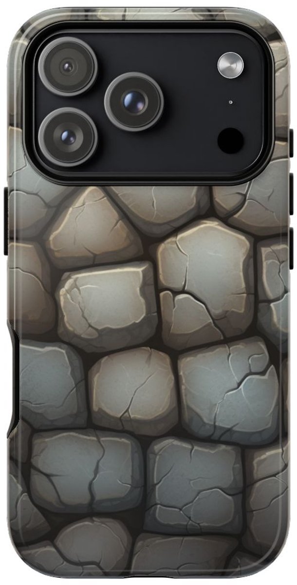 Gestileerd Kasseienpatroon – Telefoonhoesje Geschikt voor iPhone 17 Pro
