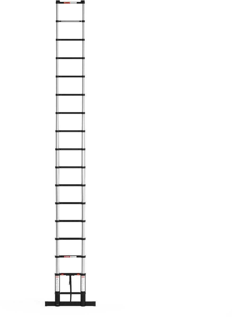 RMBO Telescopische Ladder - Telescoopladder - 5,10m lang, Compact en Draagbaar met Soft Closing Systeem, Geschikt voor Particulier en Professioneel Gebruik, Telescopische Vouwladder, Max. Belasting 150 kg, EN 131.6 – foto 5
