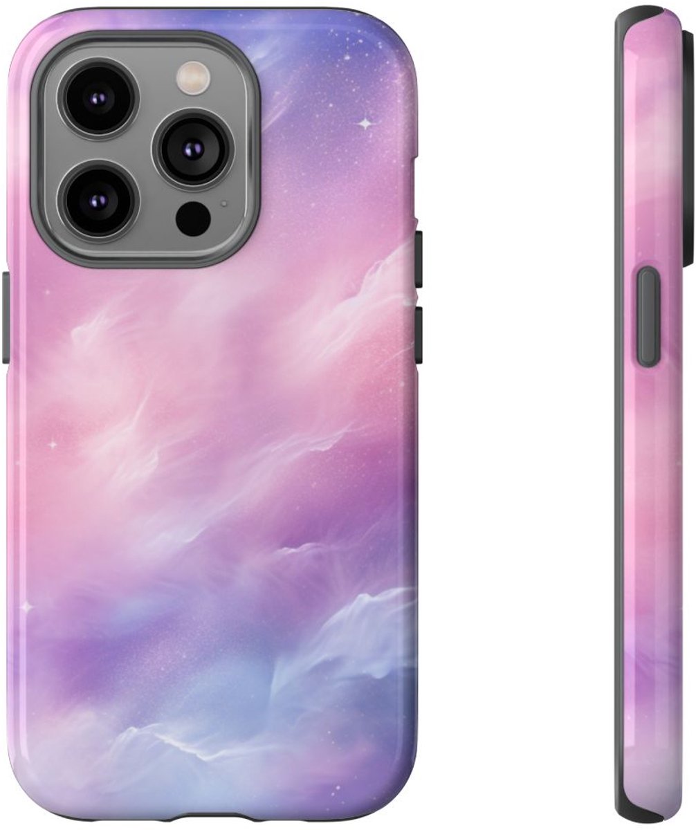Pastelkleurige Hemelnevel – Telefoonhoesje Geschikt voor iPhone 14 Pro
