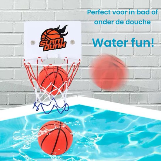 Mini Panier De Basket à Ventouse – 2 Ballons Et Pompe Inclus, Pour Porte Ou Mur, Dès 3 Ans