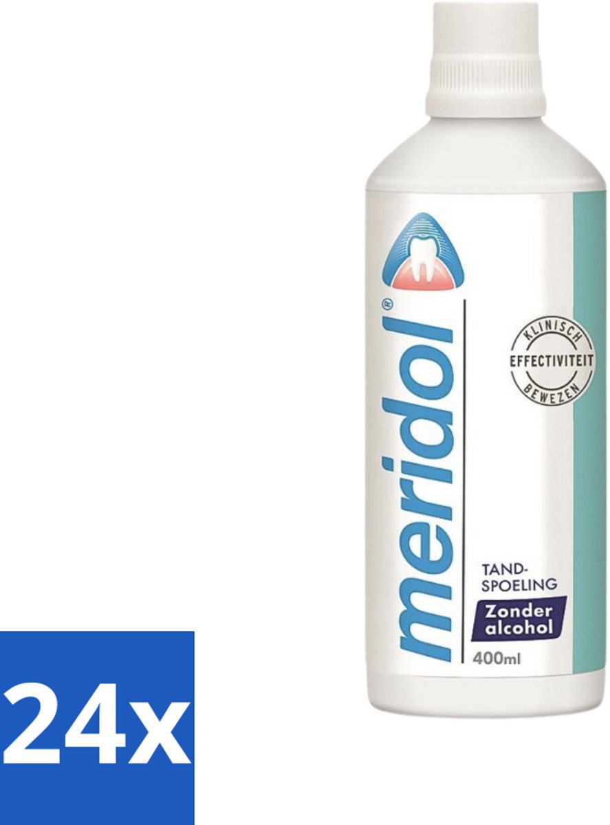 24 x Meridol Mondspoeling Tandvleesbescherming 400 ml - Mondspoeling - Tandvleesverzorging - Tandvleesproblemen - Mondhygiëne - Plaquebacteriën