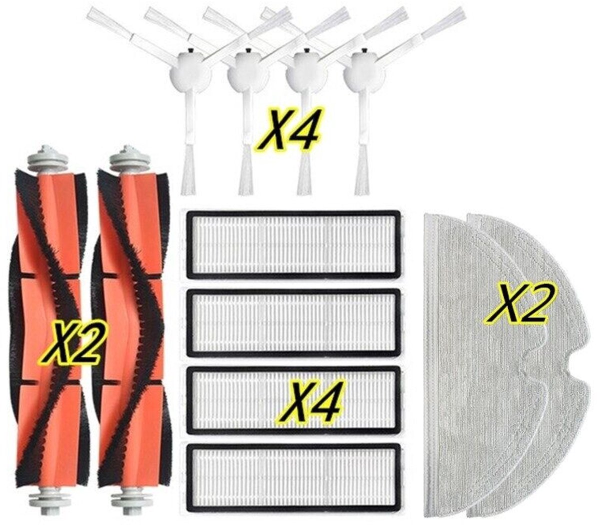 Geschikt voor Compatibele accessoires Geschikt voor Mi Robot Vacuum-Mop2 Pro+ Cleaner STYTJ02ZHM-onderdelen