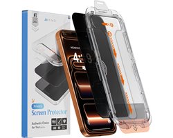 REOVO Privacy Screen Protector - Geschikt voor iPhone 17 Pro - Gorilla Glass Extra Hard - Installatie Tool