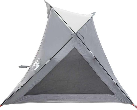 vidaXL - Strandtent - 2-persoons - waterdicht - grijs van Vidaxl — afbeelding 3