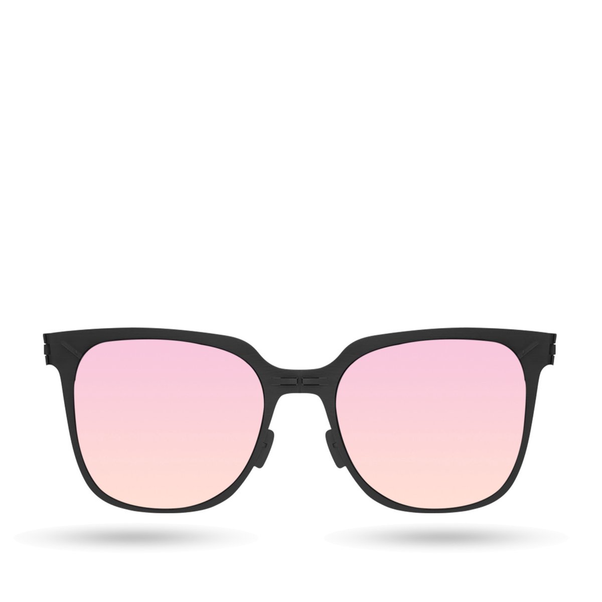 ROAV JOLIE - Opvouwbare zonnebril – Polariserend UV400 - Matte Black - Pink Mirror glazen