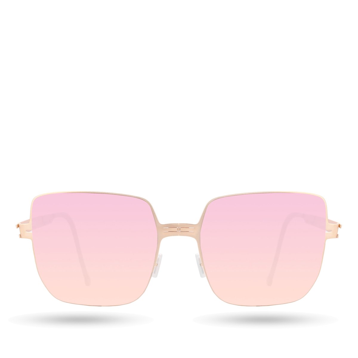 ROAV BRIGITTE - Opvouwbare zonnebril – Polariserend UV400 - Brush Gold - Pink Mirror glazen