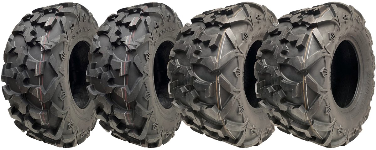 26x12.00R12 & 26x9.00R12 ATV-banden, 6-laags, OBOR, Cornelius, voor de openbare weg (set van 2 & 2)
