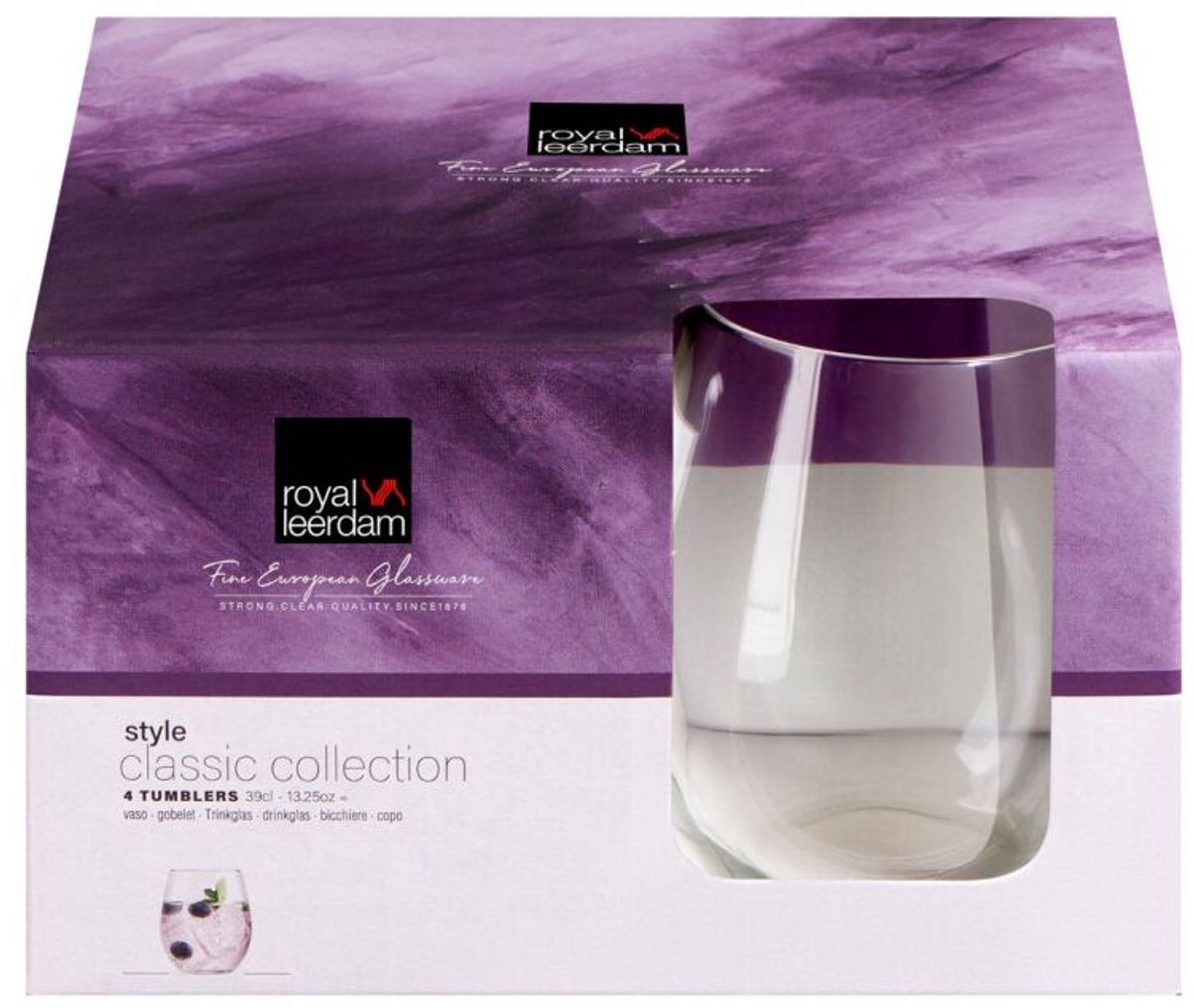 Royal Leerdam Glas Style Set 4 39 Cl