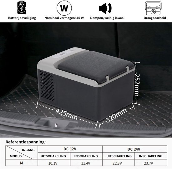 Auronic Compressor Koelbox Elektrisch 12V en 230 volt - Coolbox - 5