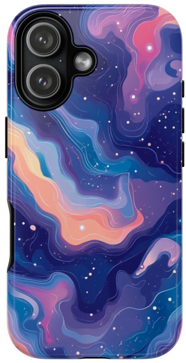 Kleurrijke Abstracte Kosmische Wervelingen – Telefoonhoesje Geschikt voor iPhone 17