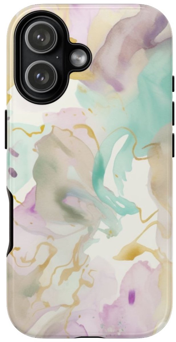 Zachte Waterverf Abstract Fluid Design – Telefoonhoesje Geschikt voor iPhone 17