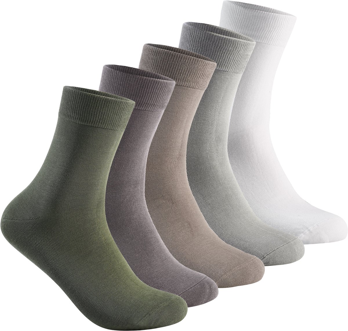Allthemen Heren Sport Casual Sokken - Mid Calf 5 Paar One Size