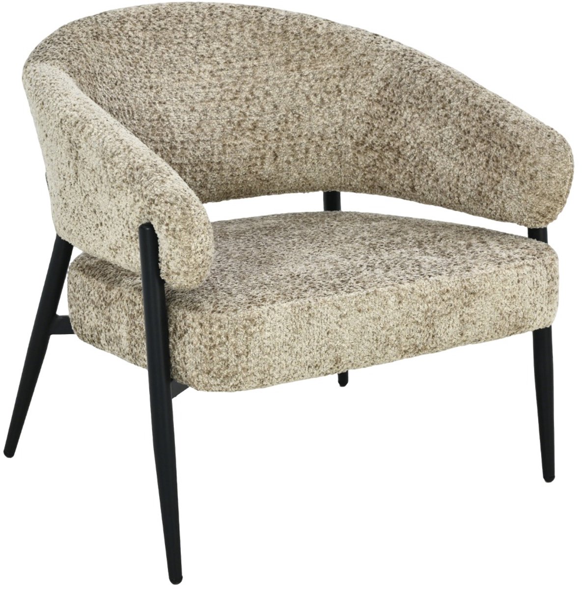 Livingfurn - Fauteuil Dilan Venga Liver - 72.5x73x75cm