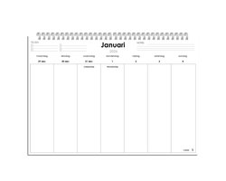 Huurdies ® - Weekkalender 2026 - A3+ - 52 vel - 90 grams matpapier