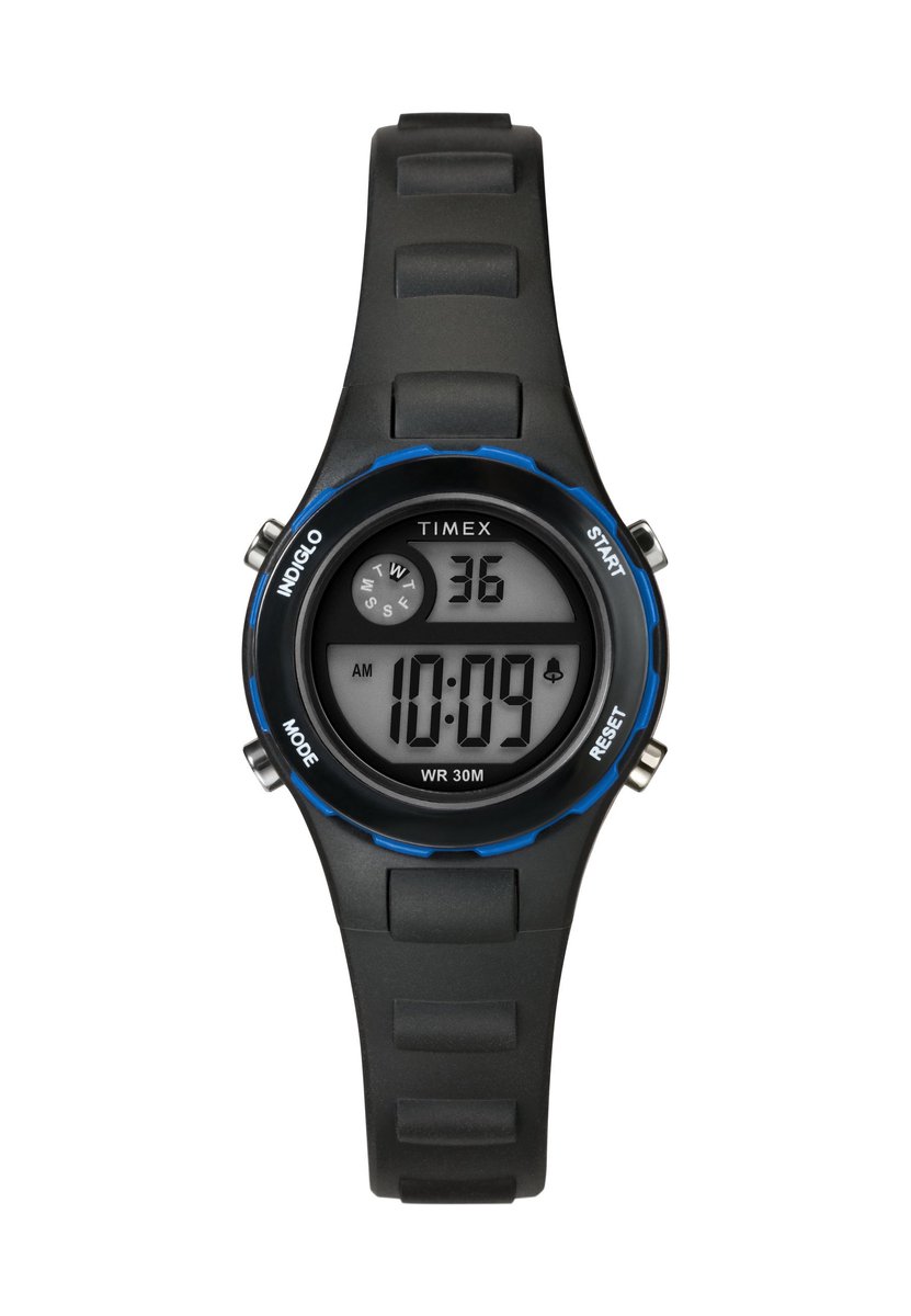 Timex Timex Kids Digital Quartz Digitaal Horloge Zwart & Blauw Kast: 100% Hars | Armband: 100%Hars 27 TW2W92300VV, TW2W92400VV, TW2W92500VV, TW2W92600VV