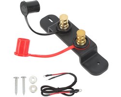 UTV Car Battery Jump Post Starter Jumpstart Battery Terminals Displacement Kit Remote Charging Tool Jumper Terminals Work for UTV ATV Car Trucks RV Tractor Mower Diesel Boat