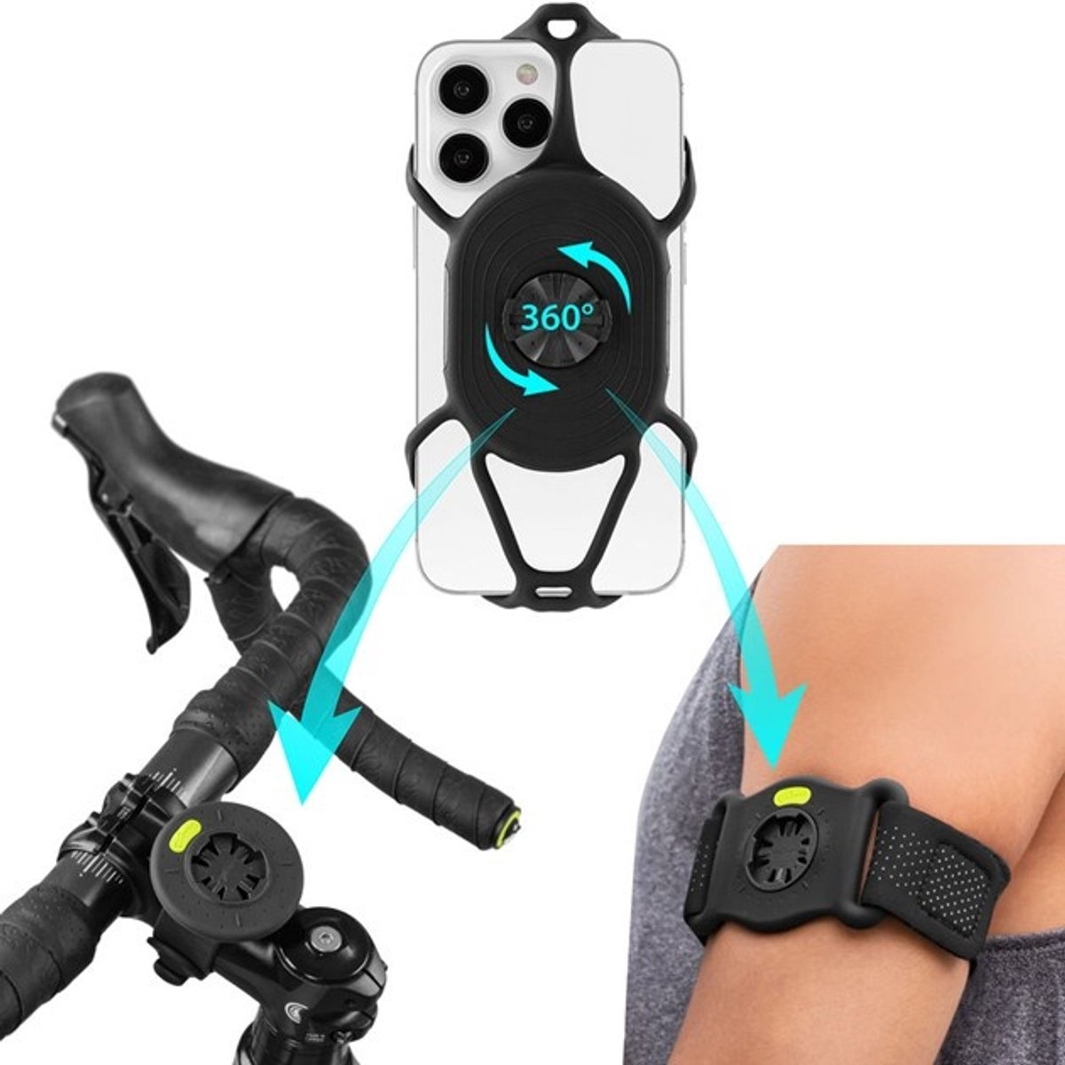 Bone Run+Bike Tie Connect Kit 2 Black