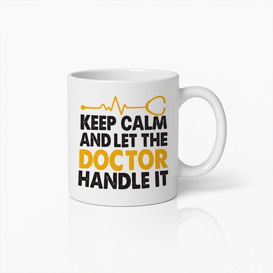 Mug « Keep Calm Docteur » 330 ml – Tasse à café humoristique pour médecins, infirmières et professionnels de la santé