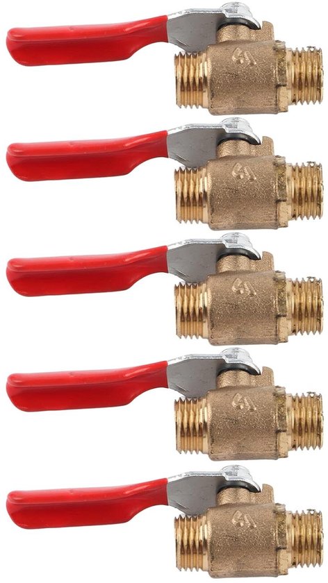 sourcing map 2 stuks messing slangtuit recht 16 mm x G1/2 buitendraad buisverbinding met slangklem van roestvrij staal