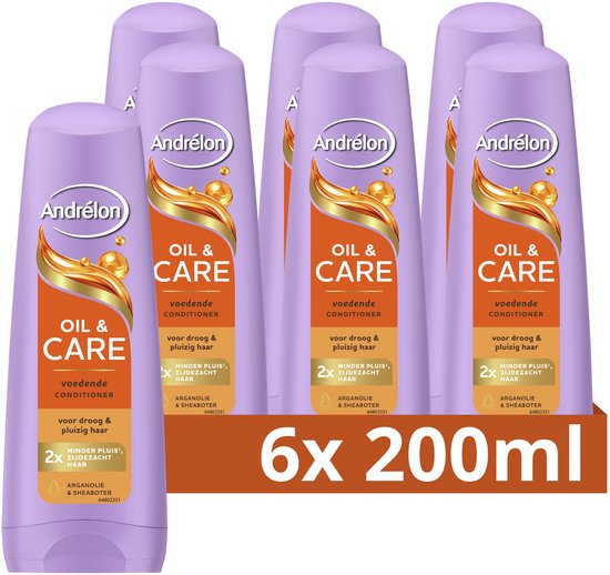 Andrélon - Conditioner - Oil & Care - 6 x 200 ml