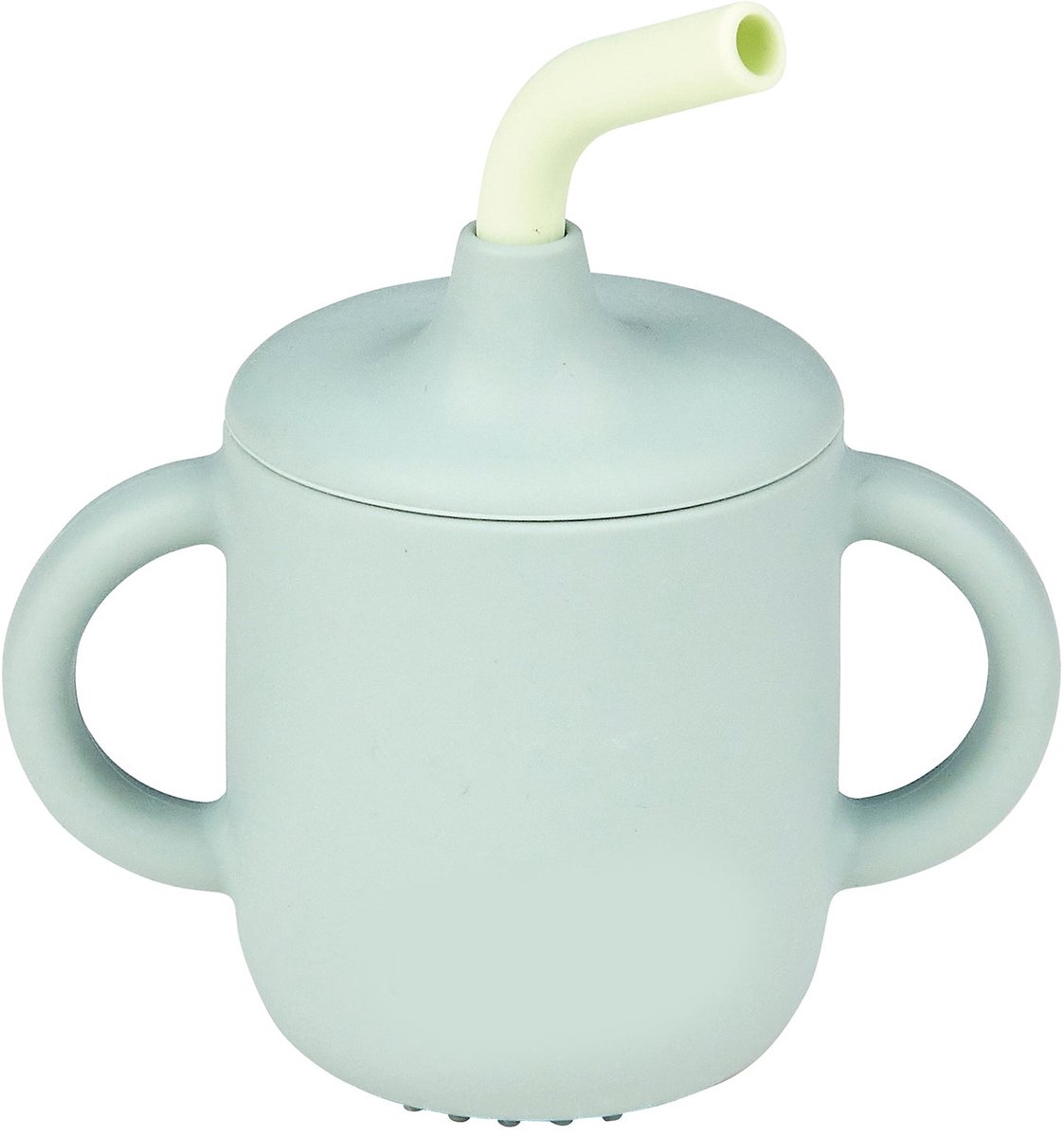 Nattou Beker met Rietje Silicone - Groen