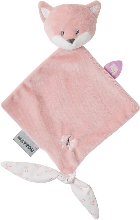 Nattou Knuffeldoekje Doudou Vos - Alice en Pomme - 30x20 cm - Oudroze
