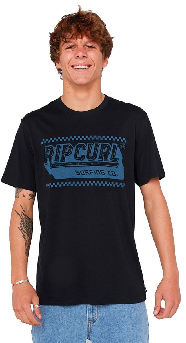 Rip Curl Sportline Invader T-shirt Met Korte Mouwen M Man Zwart
