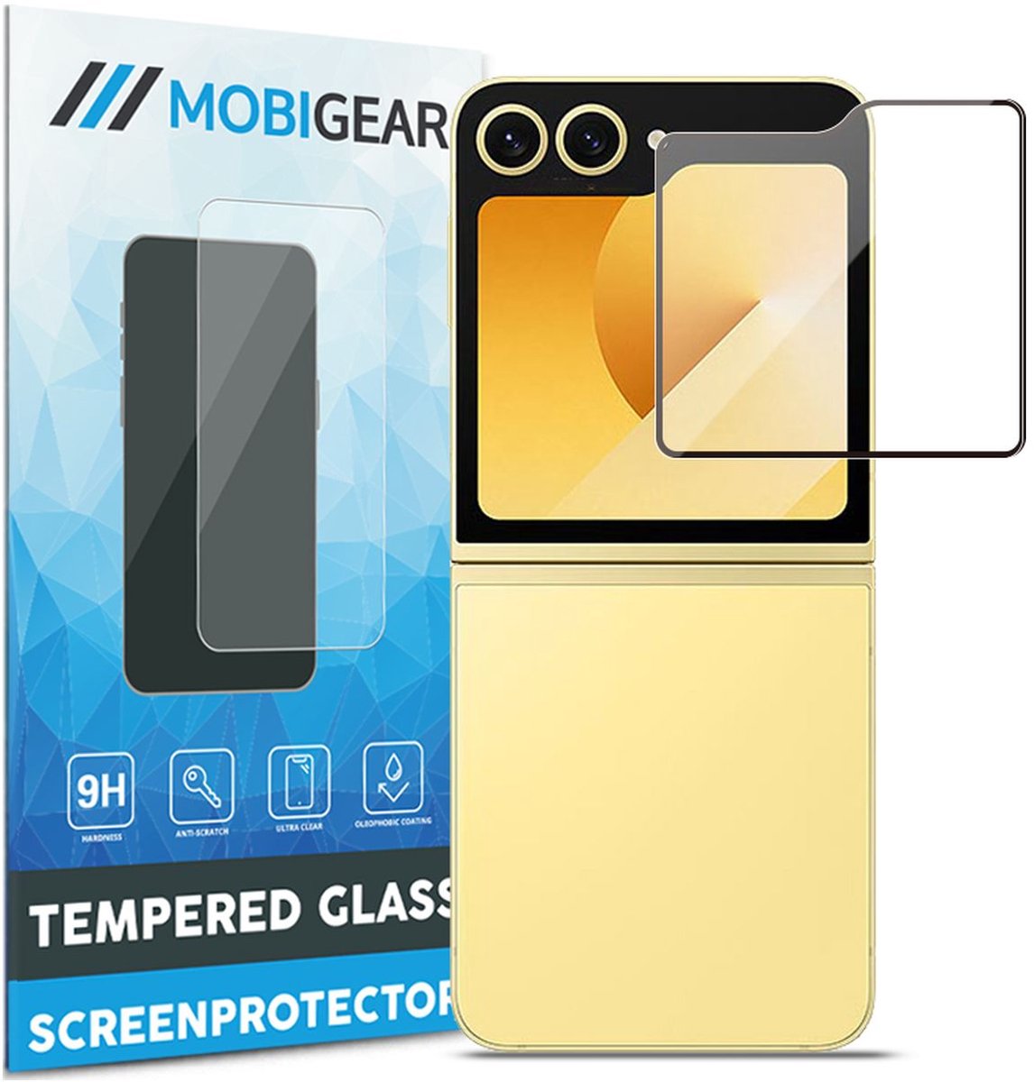 Mobigear Screenprotector geschikt voor Samsung Galaxy Z Flip 7 FE Glazen | Mobigear Premium Screenprotector - Case Friendly