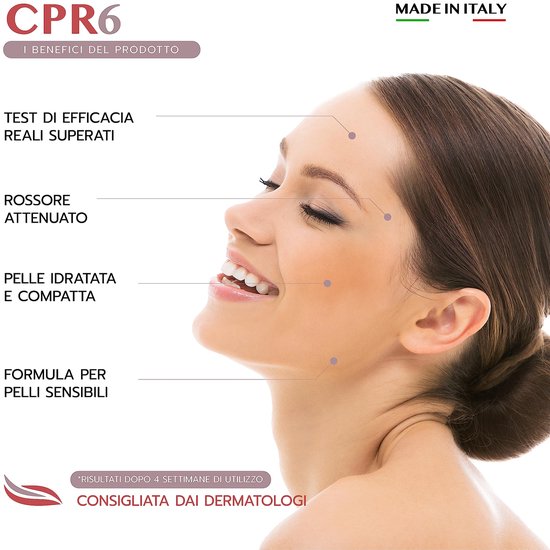 VOVEES CPR6 gezichtscrème – 50 ml – directe roodheidsverlichting – 6 ...